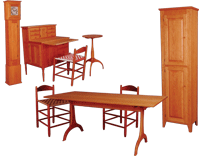 Handcrafted Shaker New Lebanon Community Dining Room Furniture